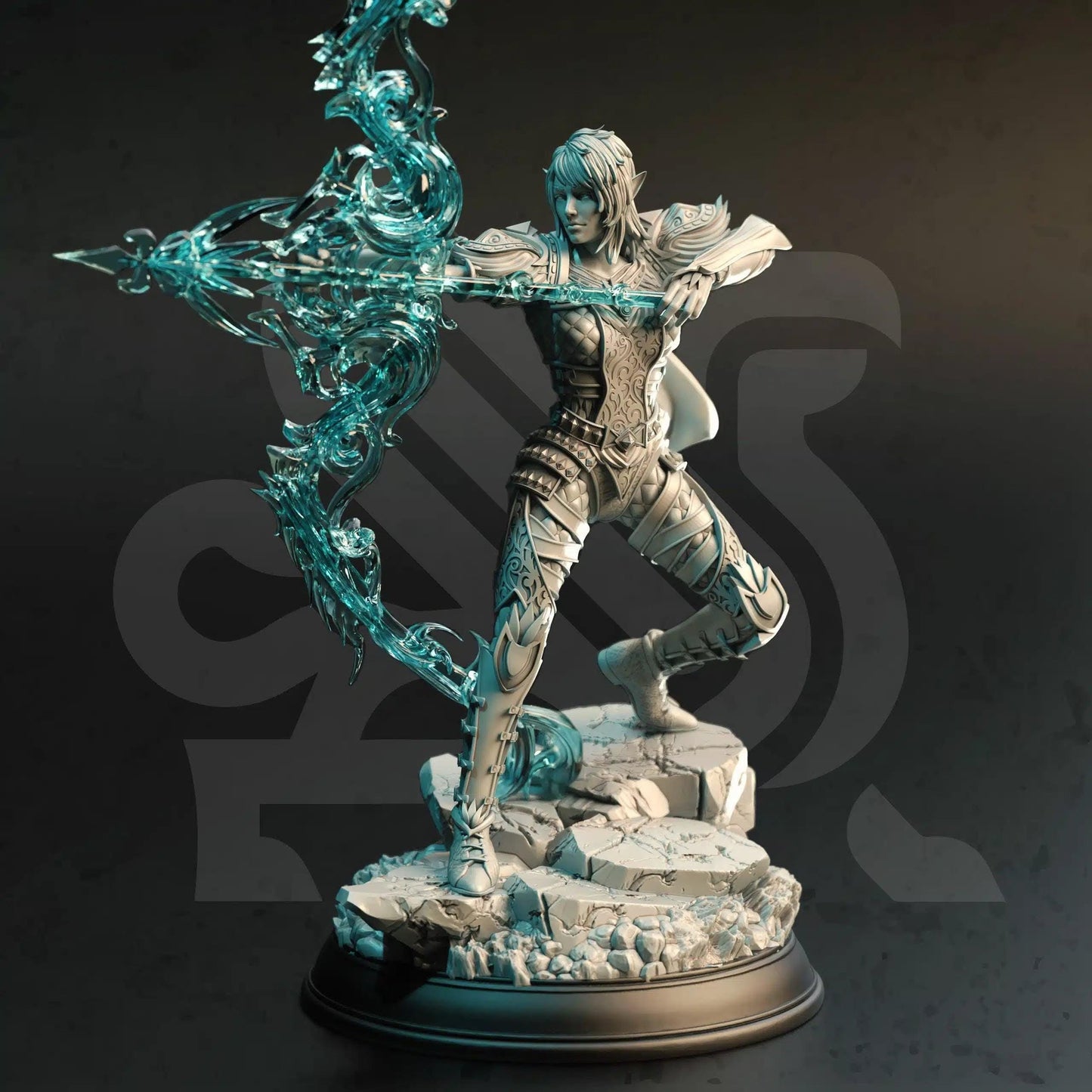 Eldiara – Brinilmin’s Archer - 3D Printed Ranger Character Miniature