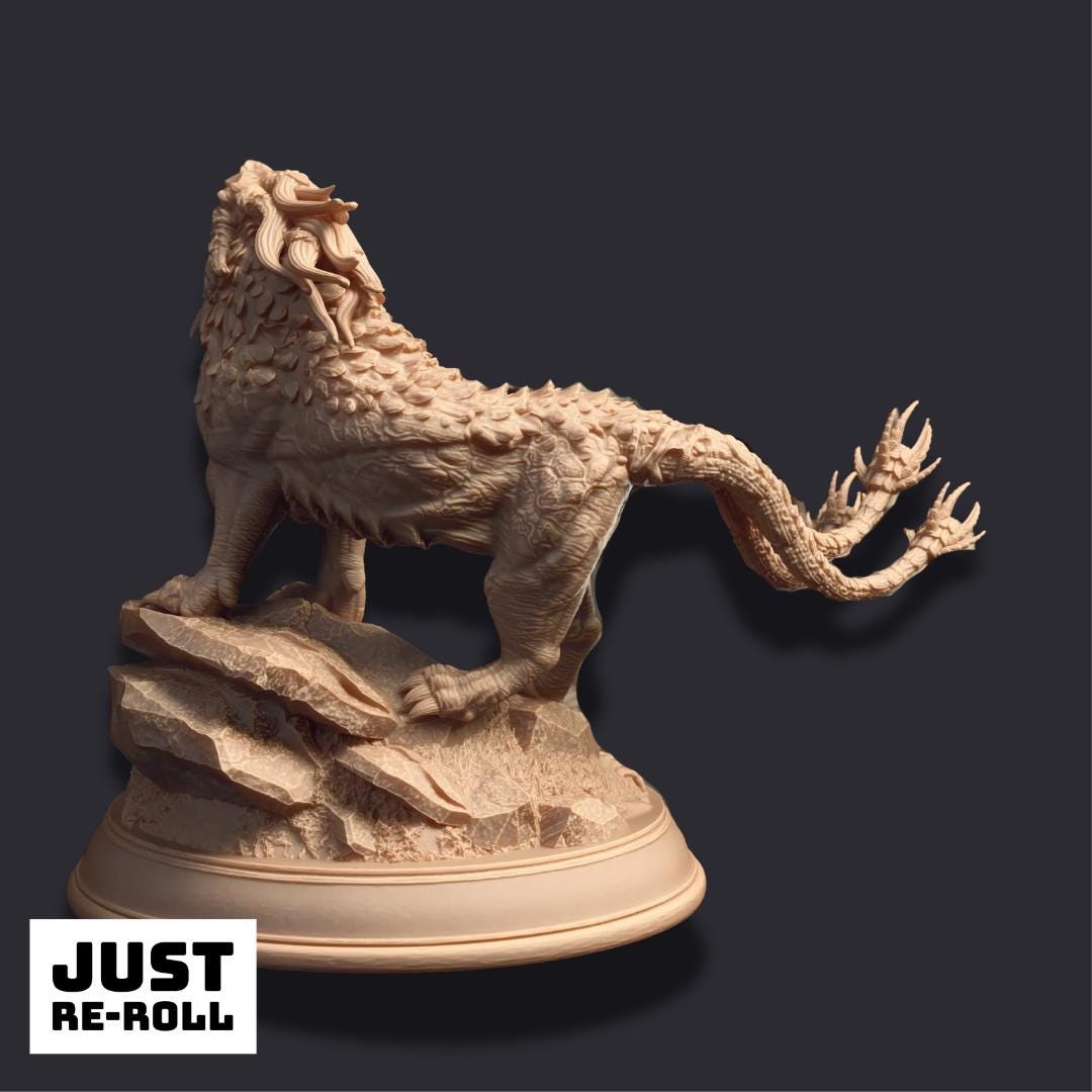 Estranith – Godless Panther - 3D Printed Monster Character Miniature