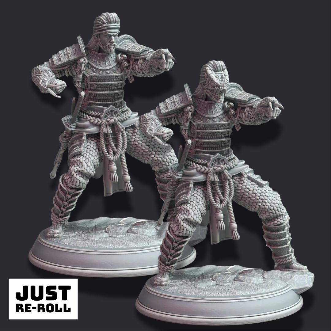 Kazuhira Orochi – Peaceful Serpent - 3D Printed Fighter Character Miniature