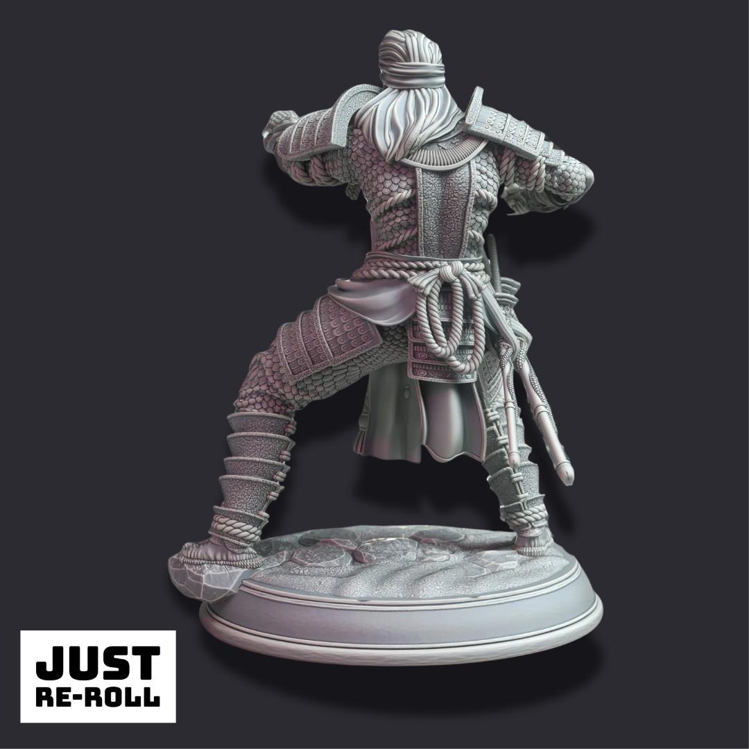 Kazuhira Orochi – Peaceful Serpent - 3D Printed Fighter Character Miniature