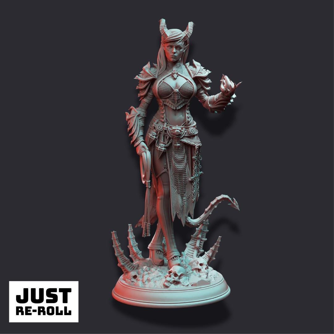 Skardi Warlock of Decay Miniature – 3D Printed Fantasy Character Model