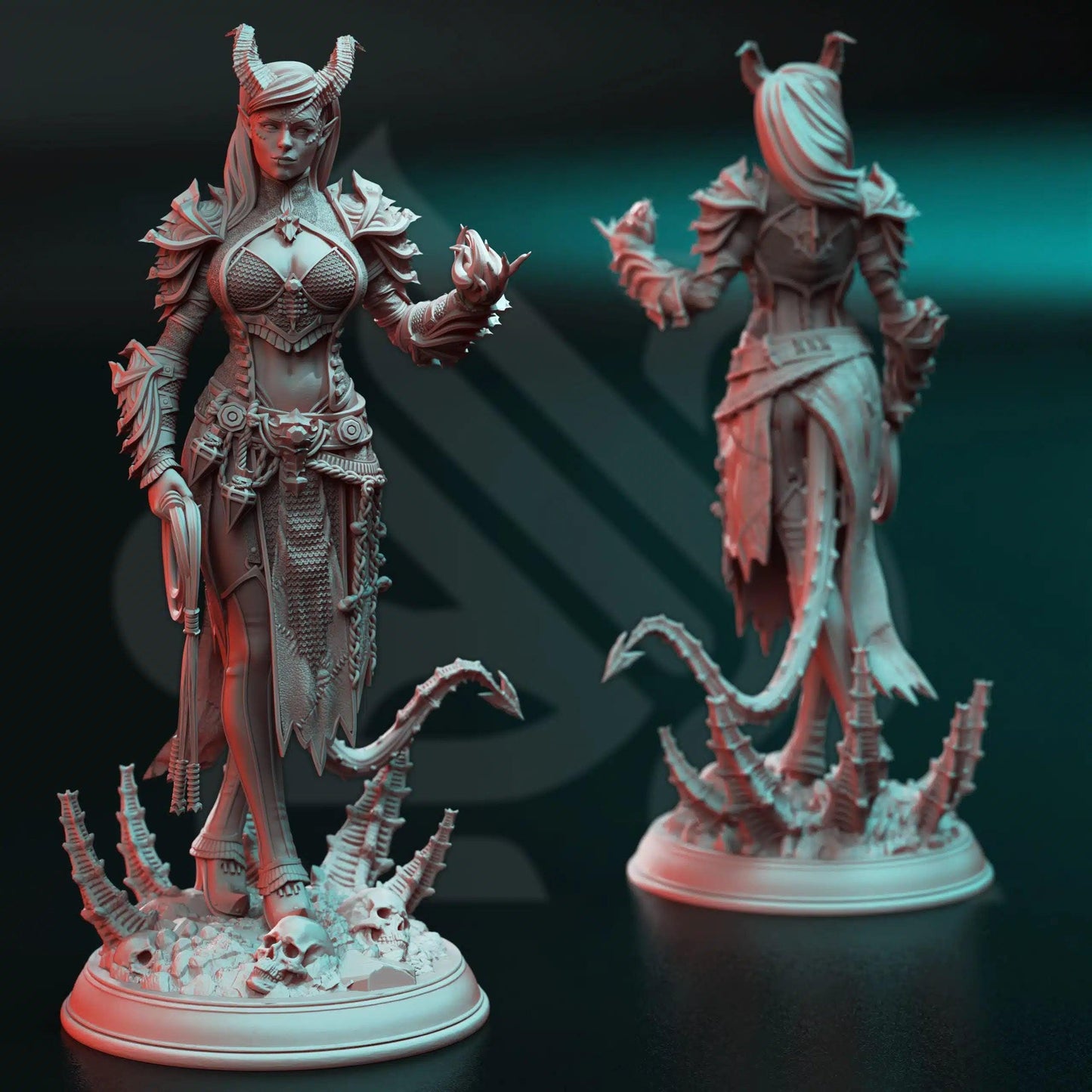 Skardi Warlock of Decay Miniature – 3D Printed Fantasy Character Model