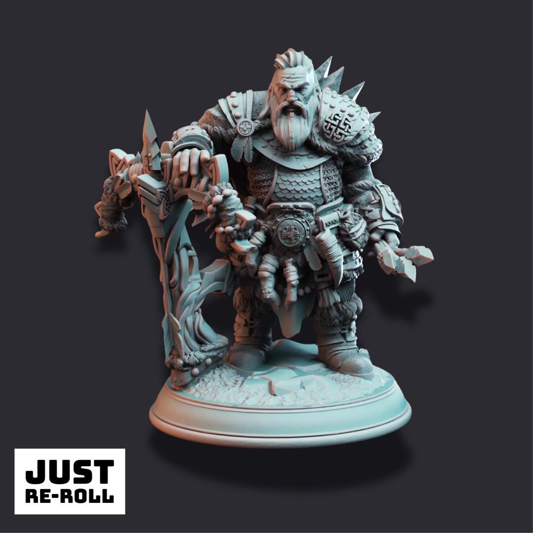 Telnam Gnik – The Big Game Hunter - 3D Printed Ranger Character Miniature