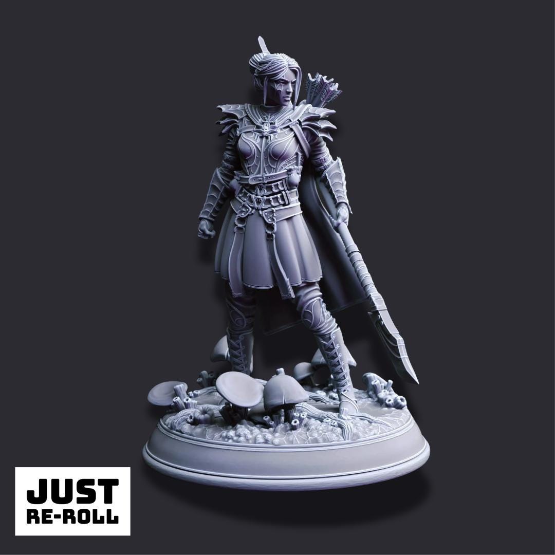 Irinax’s Chosen – Drow Soldiers - 3D Printed Fighter Character Miniature