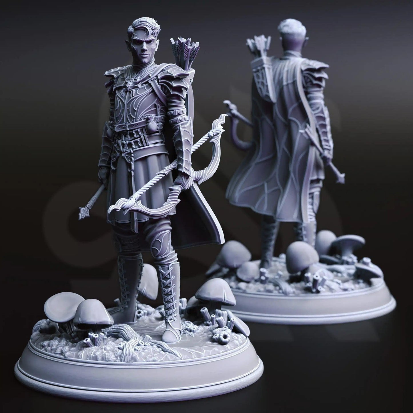 Irinax’s Chosen – Drow Soldiers - 3D Printed Fighter Character Miniature