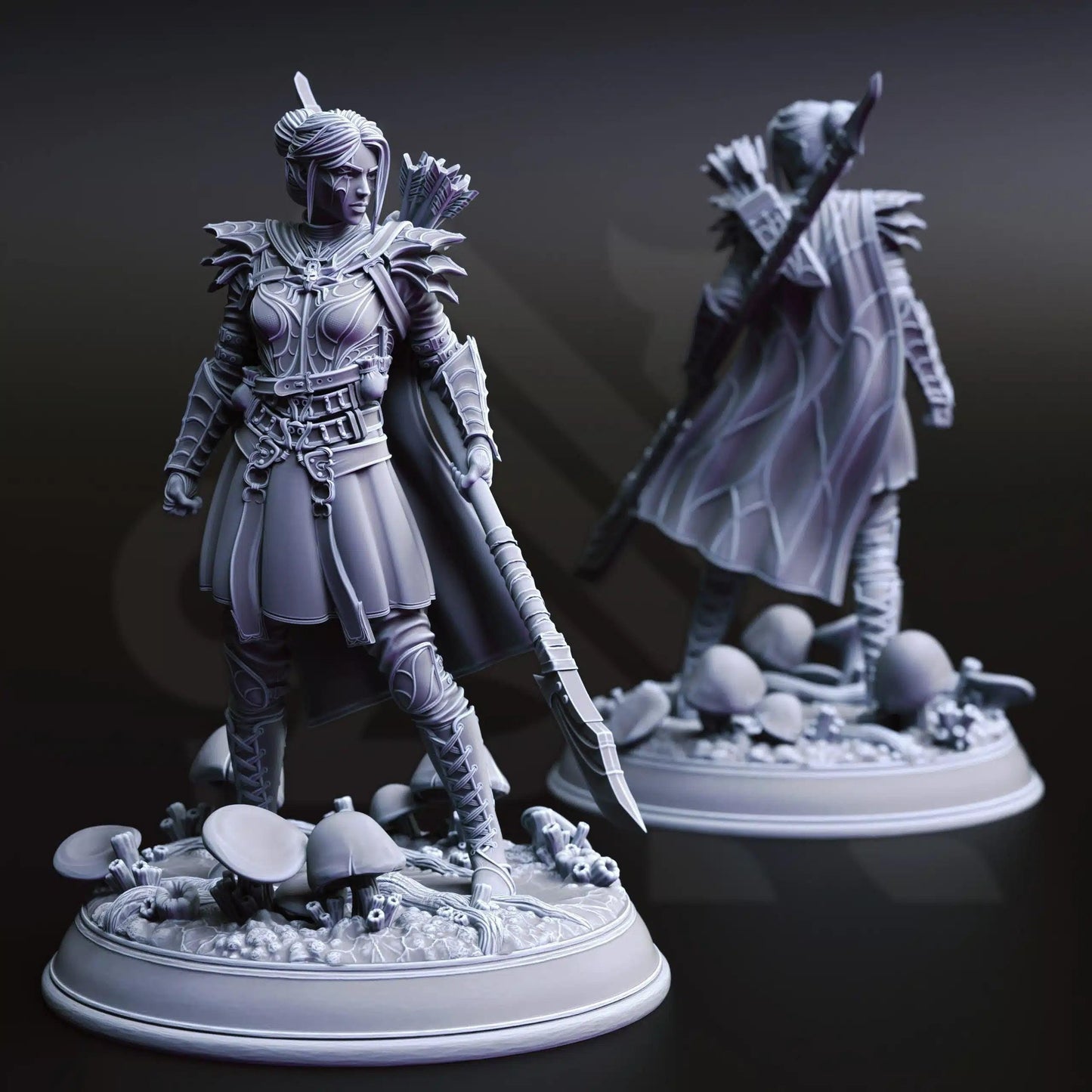 Irinax’s Chosen – Drow Soldiers - 3D Printed Fighter Character Miniature