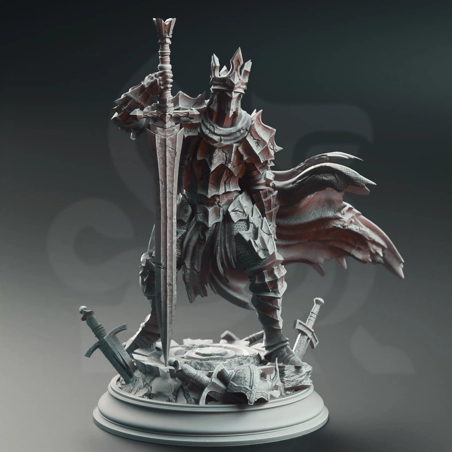Ser Elias the Forgotten – Knight of the Void - 3D Printed Fighter Character Miniature
