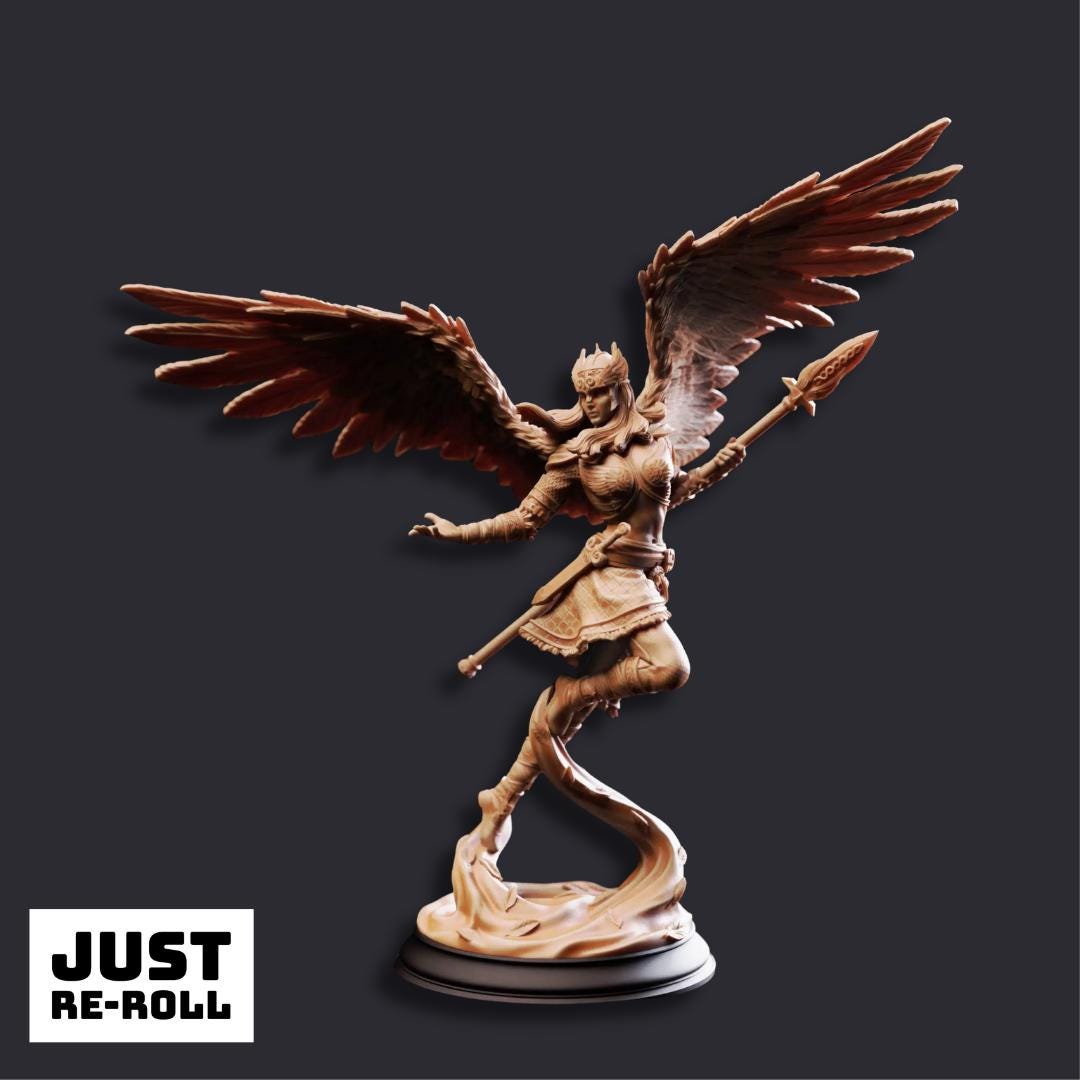 Daughters of Death Valkyrie Shieldmaidens - 3D Printed Fighter Character Miniatures