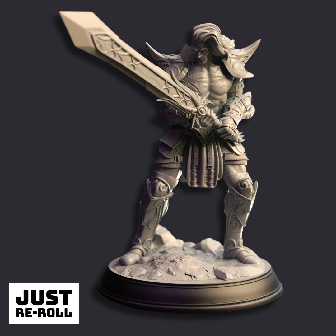 Charys Arcane Barbarian - 3D Printed Barbarian Character Miniature