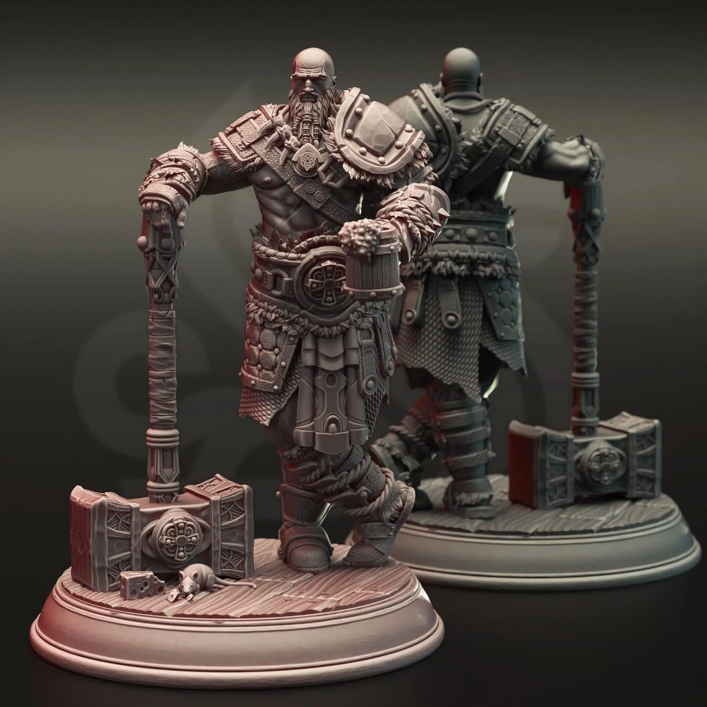 Froth the Belligerent - 3D Printed Barbarian Character Miniature