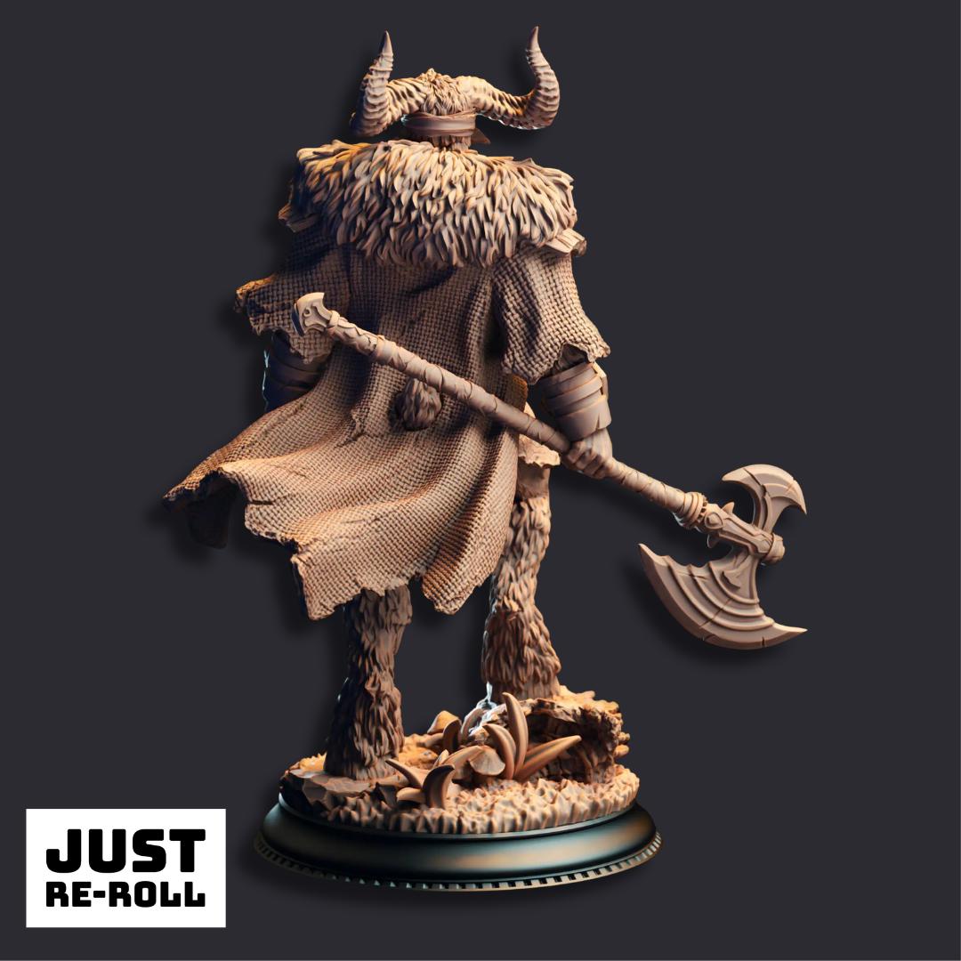 Jonah of the Badlands Satyr Mercenary - 3D Printed Barbarian Character Miniature