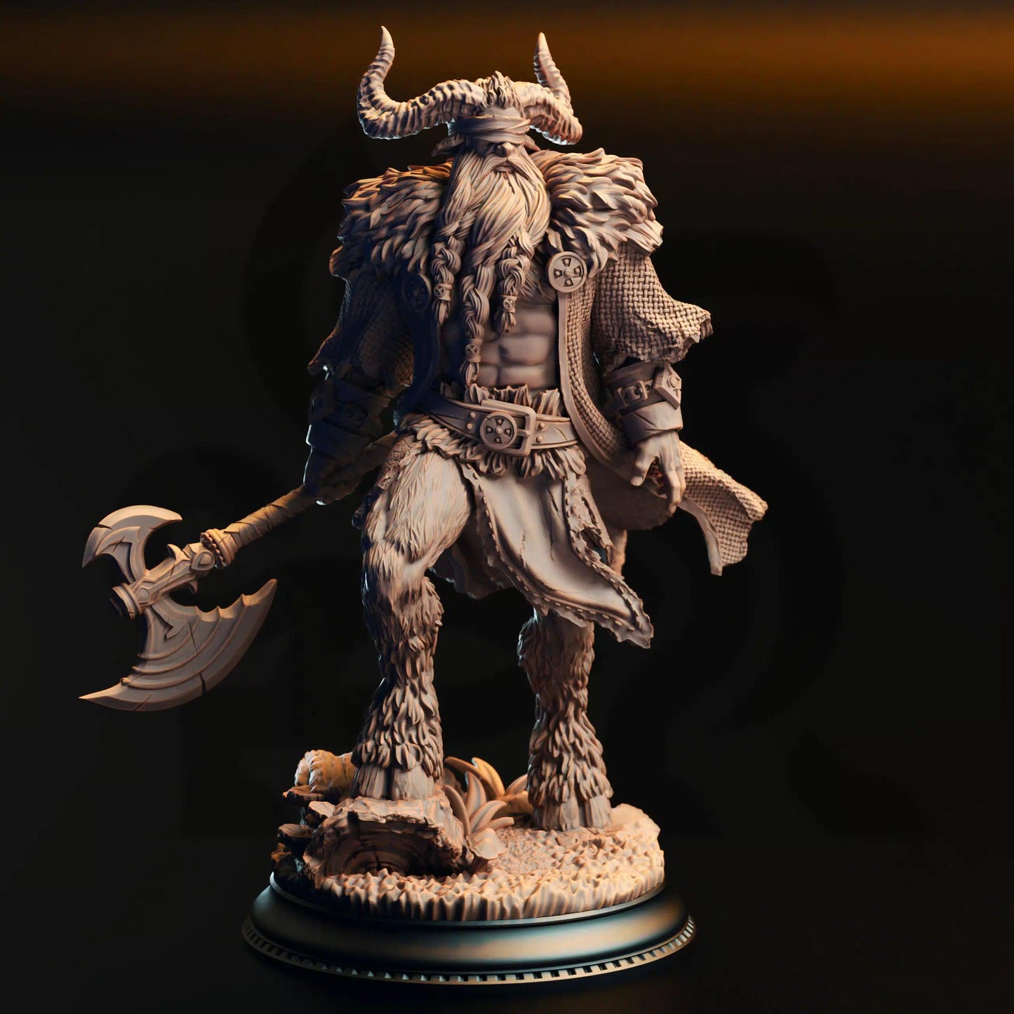 Jonah of the Badlands Satyr Mercenary - 3D Printed Barbarian Character Miniature