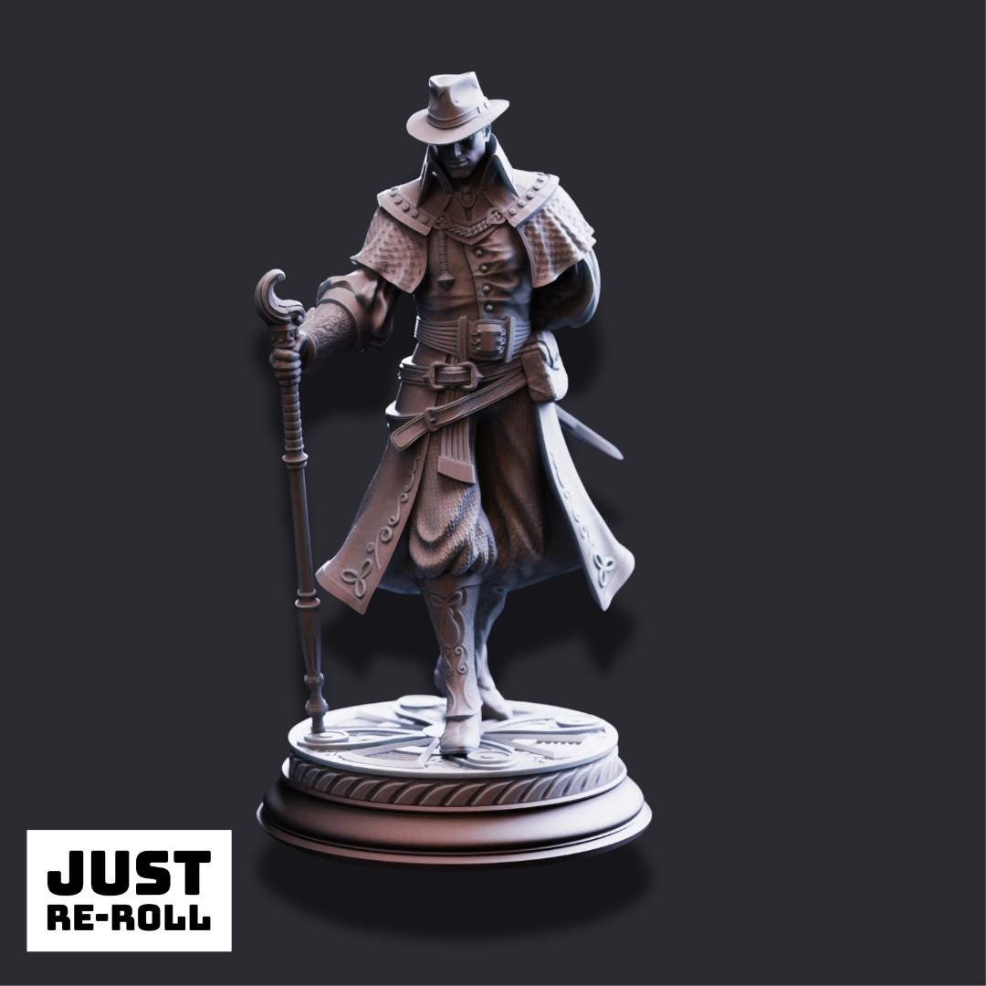 Ernest “Flip-Flop” Dodd – Ex Dark Inquisitor - 3D Printed Rogue Character Miniature