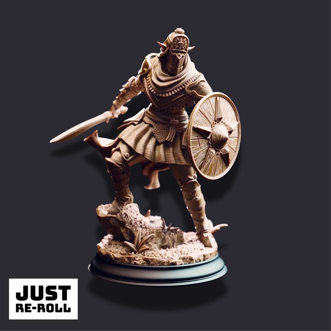 Seroca’s Devout – Dark Cultist Warriors - 3D Printed Fighter Character Miniature