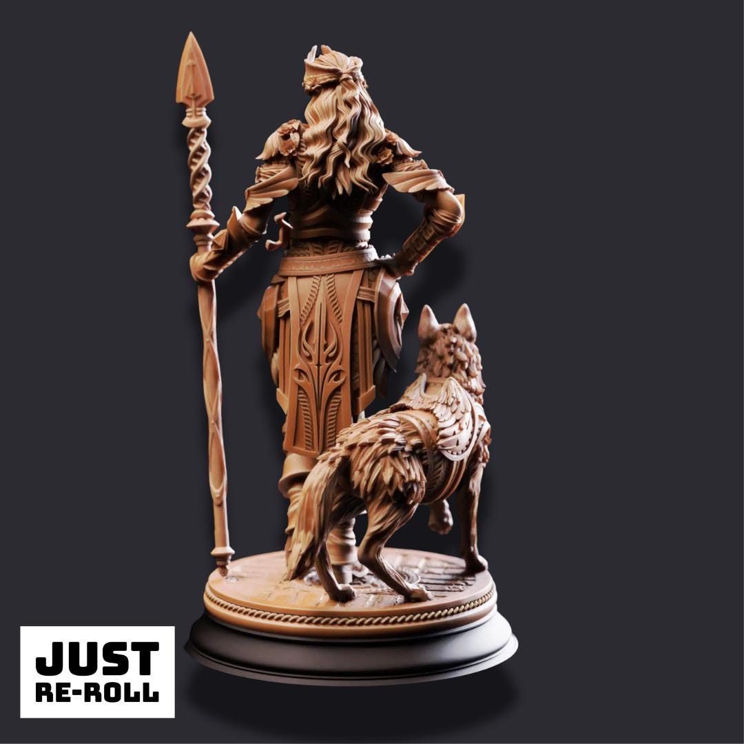Frøya – Maiden of Life - 3D Printed Druid Character Miniature