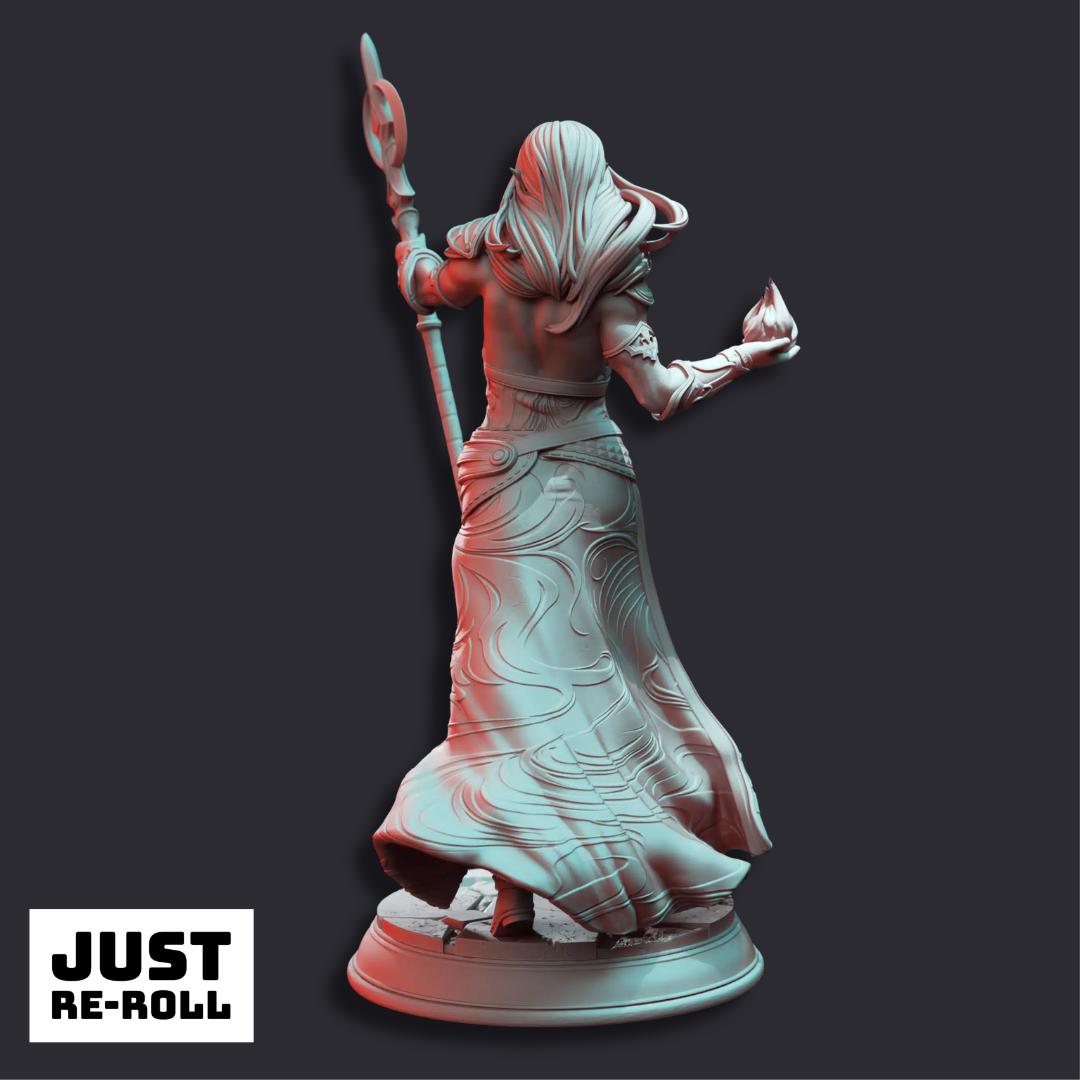 Harmara “Dances With Blood” - 3D Printed Wizard Character Miniature