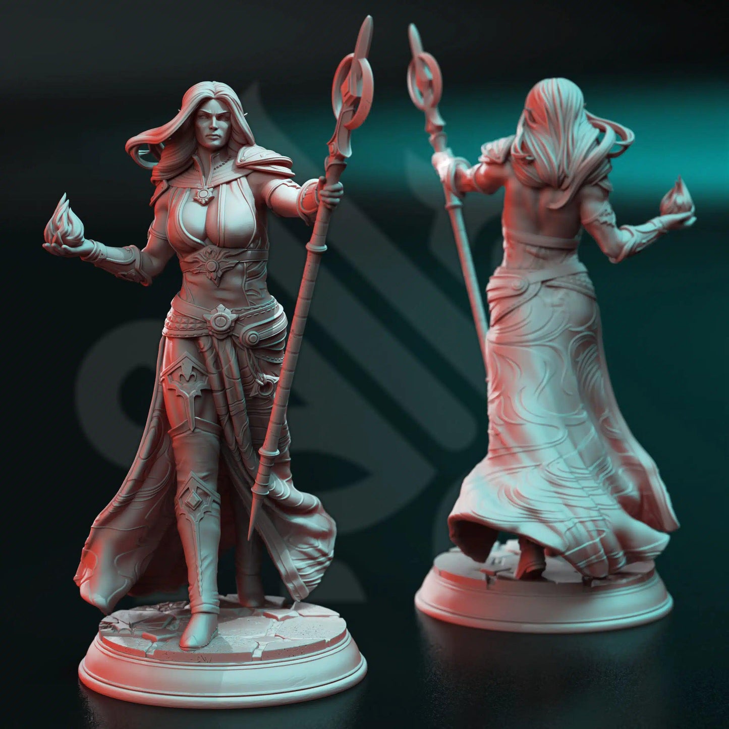 Harmara “Dances With Blood” - 3D Printed Wizard Character Miniature