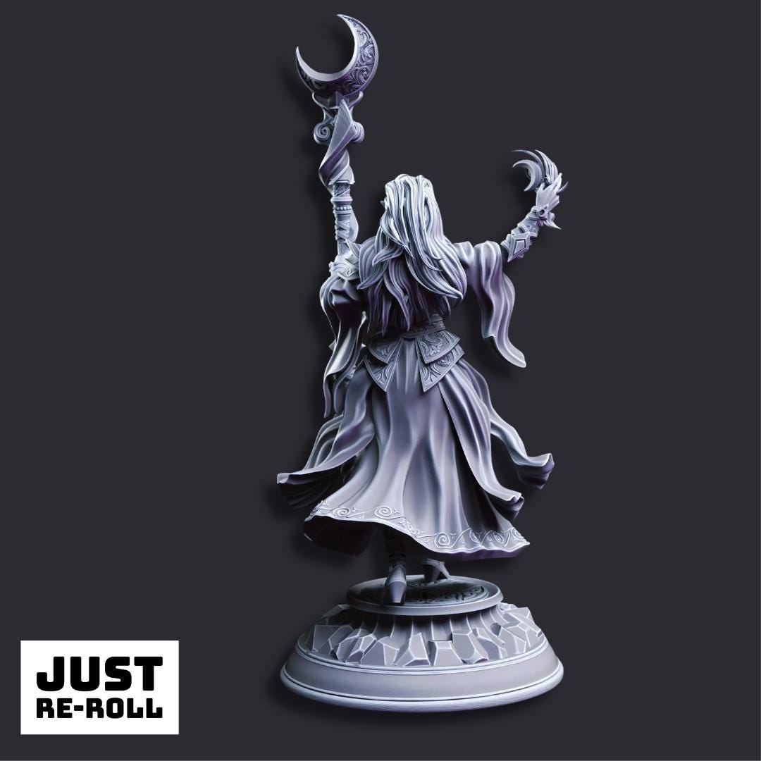 Kadna Glydrin Glanbeli’s Chosen - 3D Printed Wizard Character Miniature