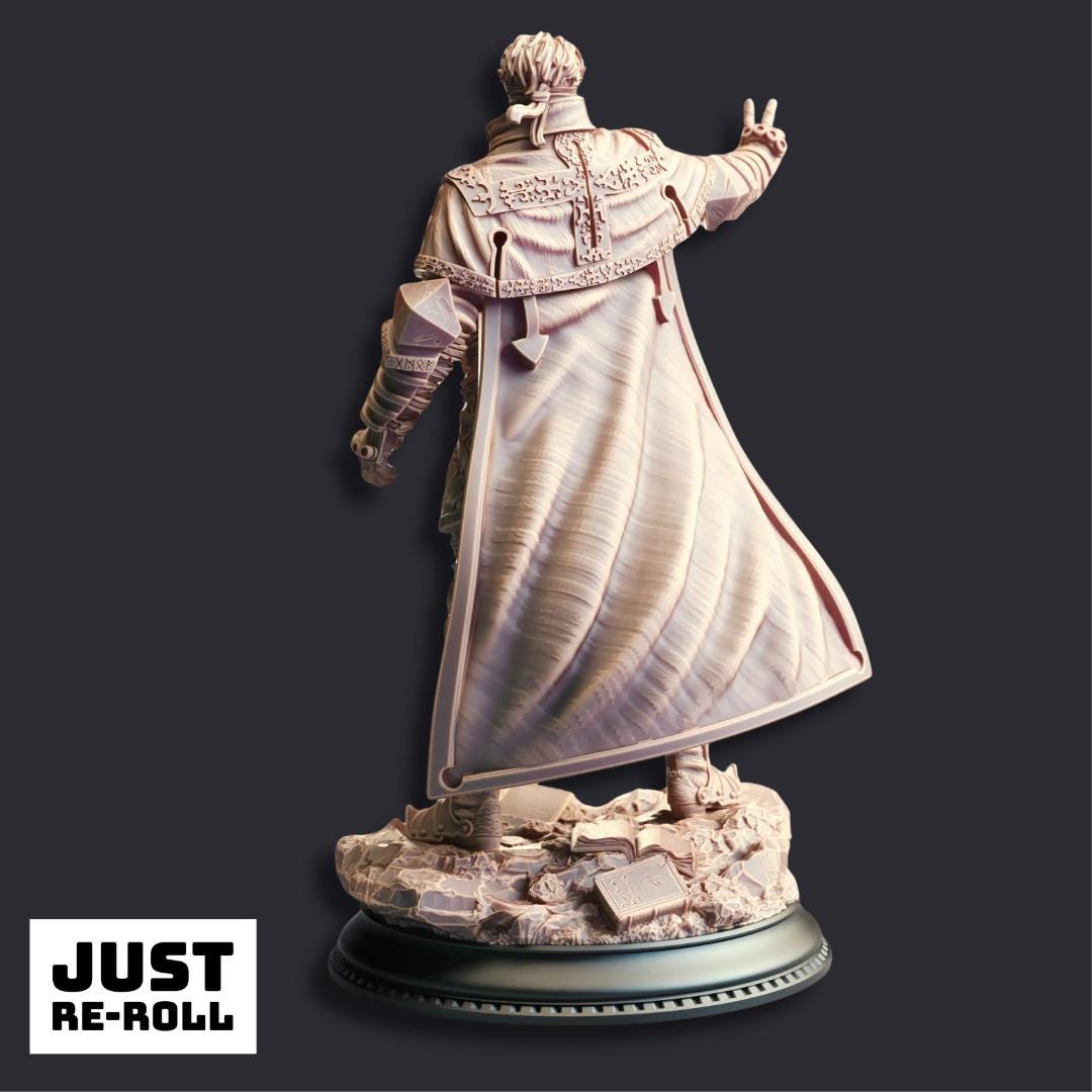 Varys Farseeker – Psionic Dark Inquisitor - 3D Printed Wizard Character Miniature