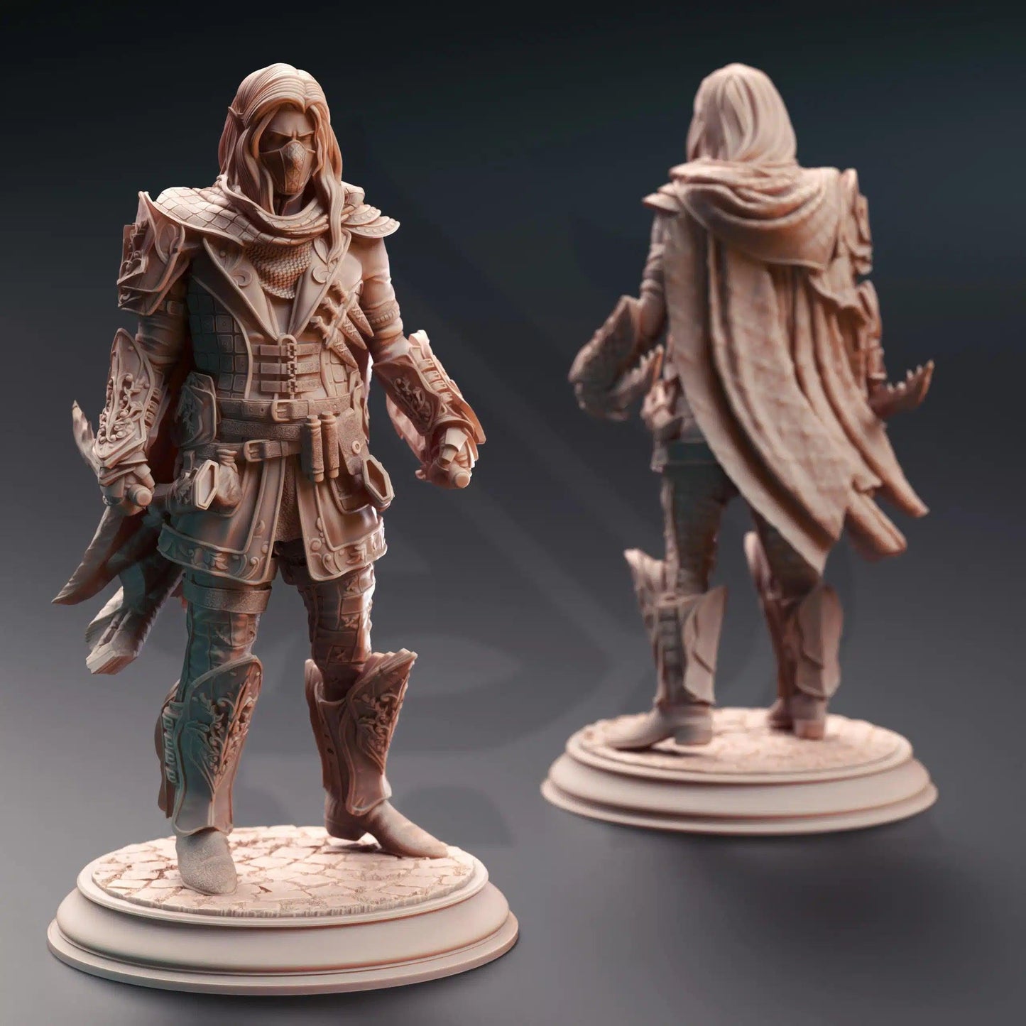 Sylvios the Slip – Elven Rogue Gambler - 3D Printed Rogue Character Miniature