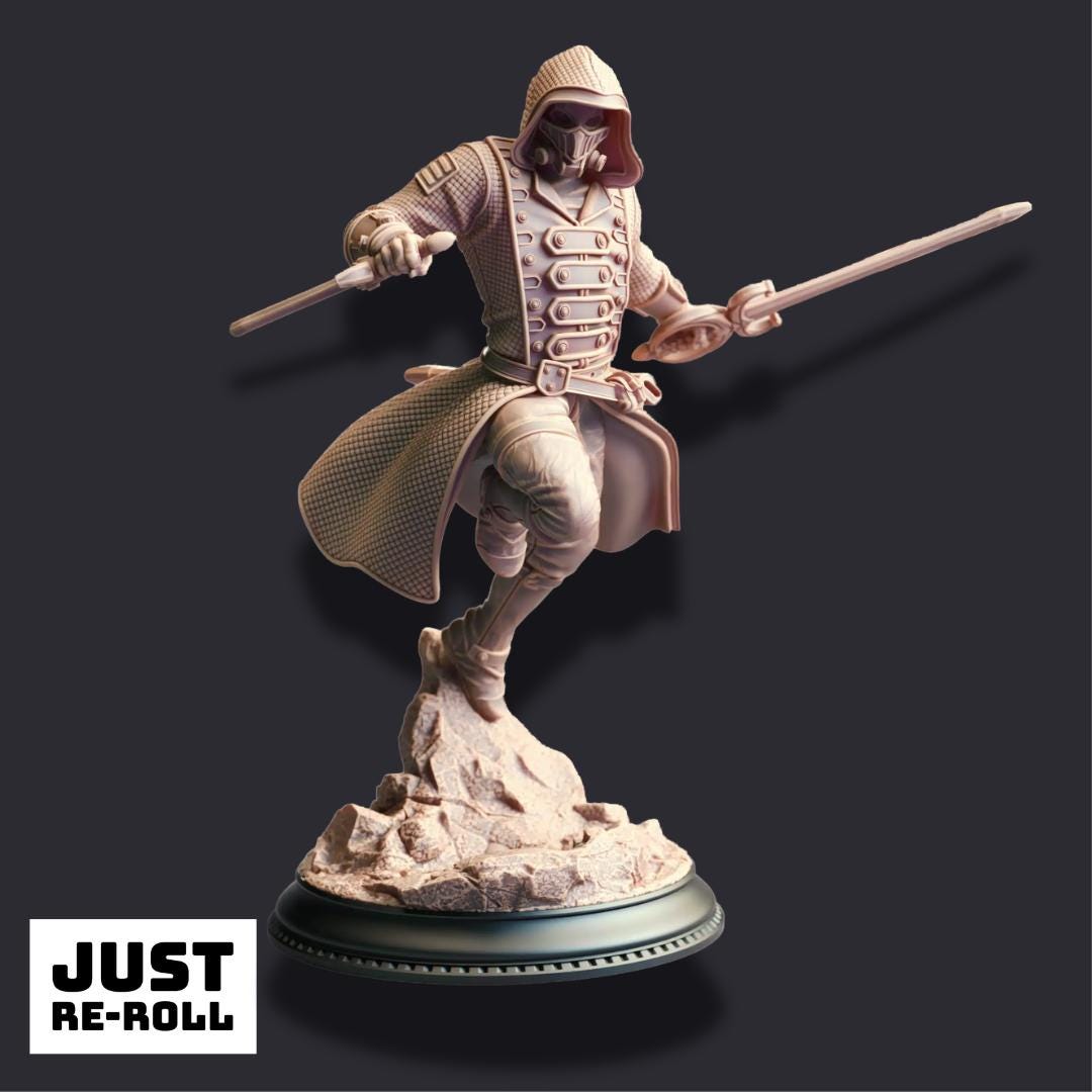 Brutus Valentius – The People’s Blade - 3D Printed Rogue Character Miniature