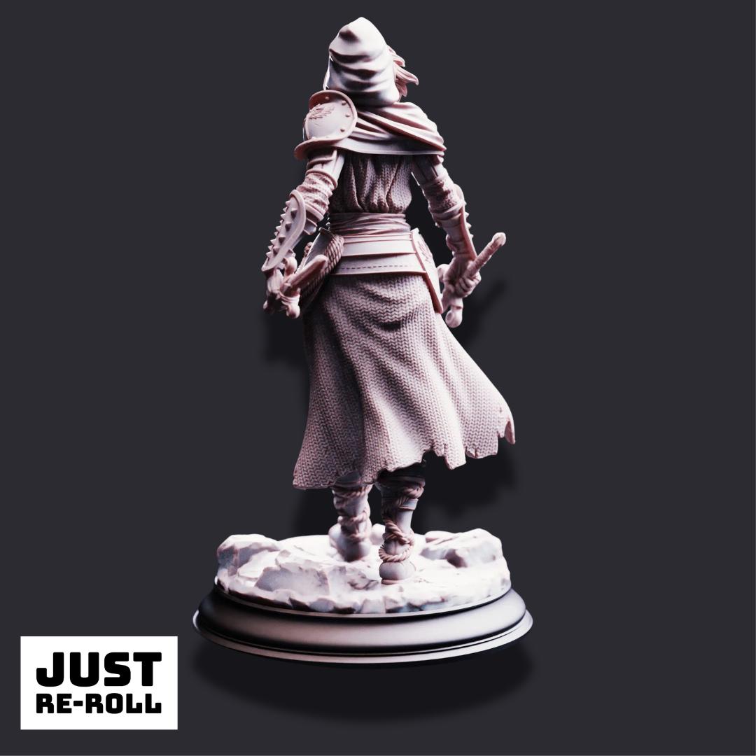 Delyna ro Unviel – Blade of Justice - 3D Printed Rogue Character Miniature