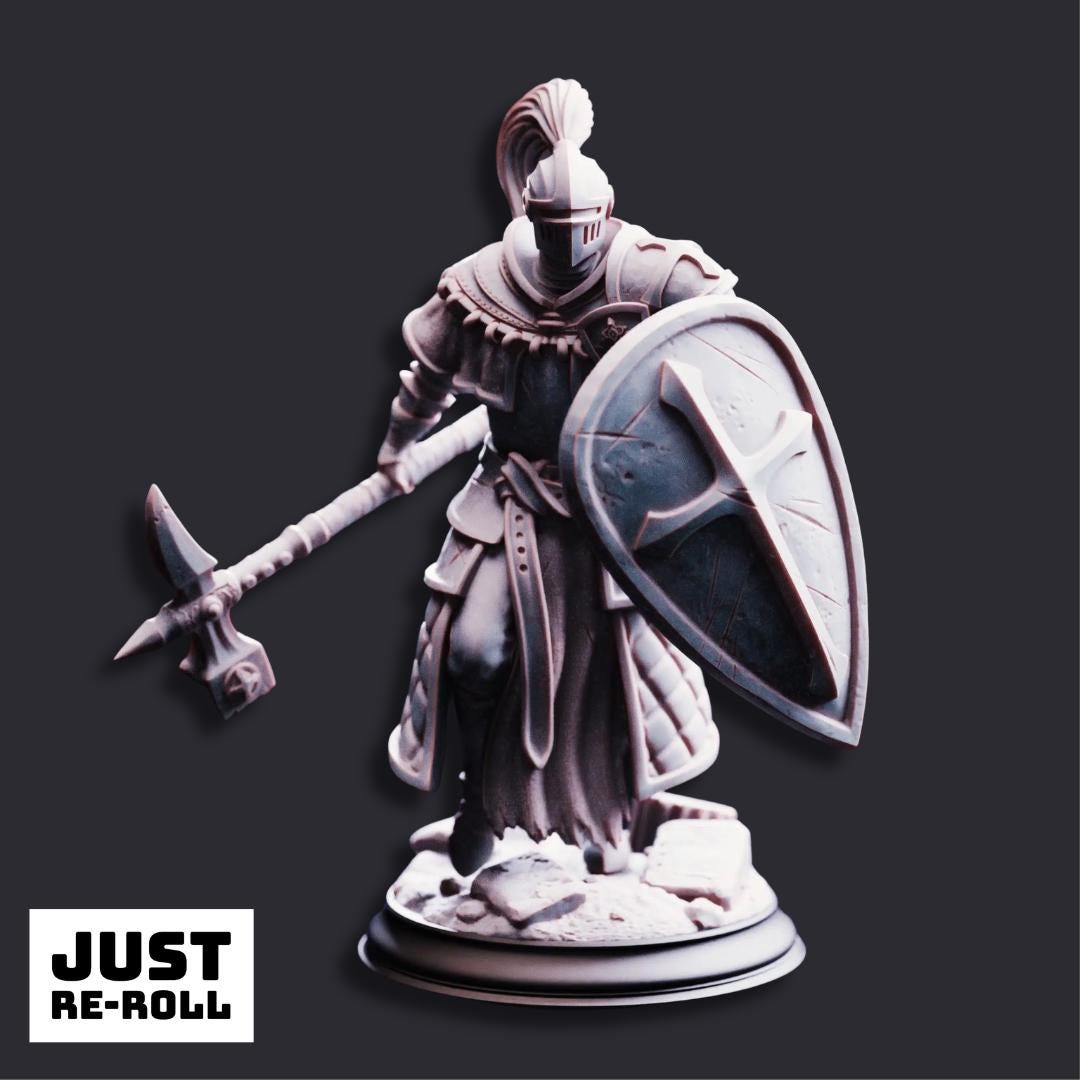 Jeremus of Jochenia Hammer of Horauthin - 3D Printed Cleric Character Miniature