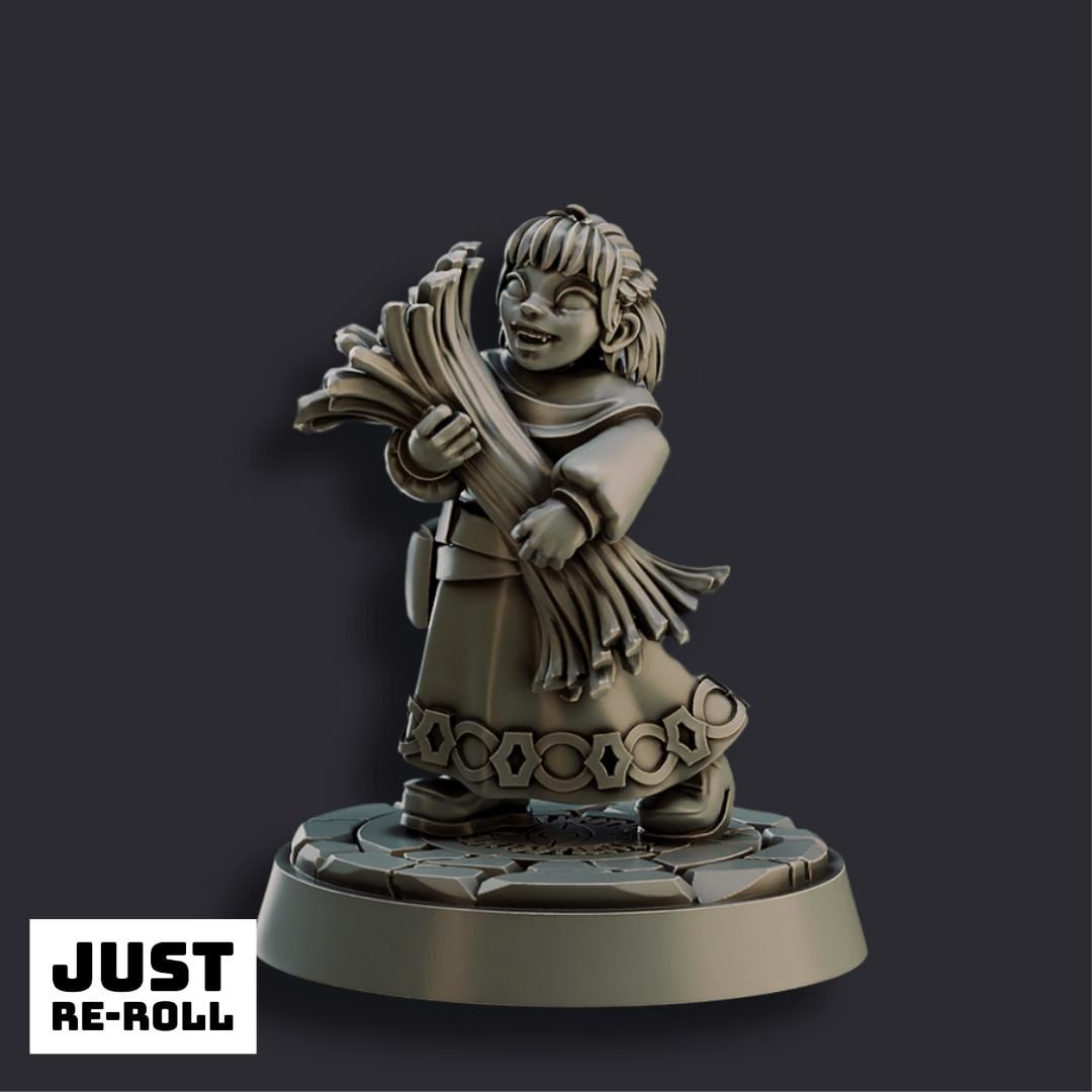 Viking Townsfolk - 3D Printed NPC Miniatures