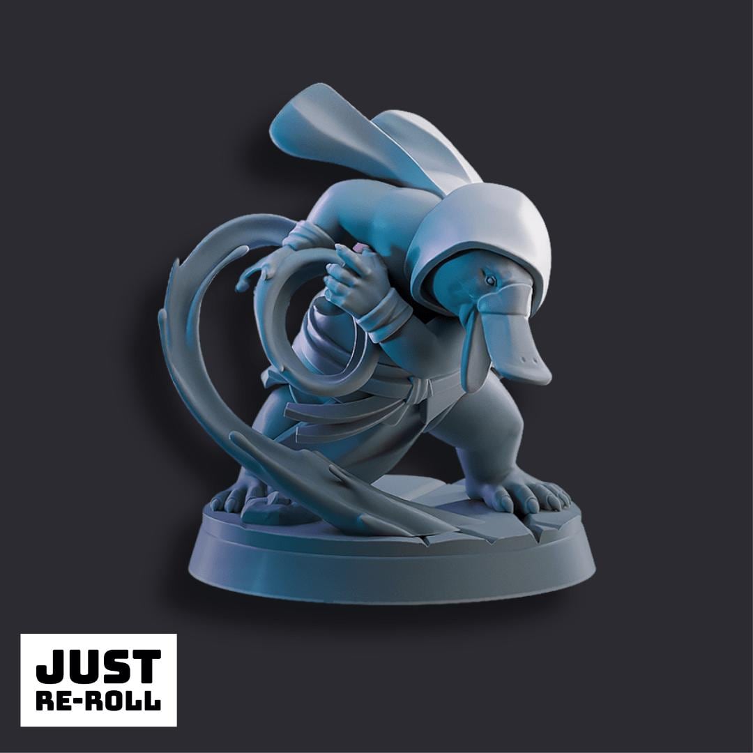 Platypus Tidebinders - 3D Printed Fantasy Platypus Miniatures