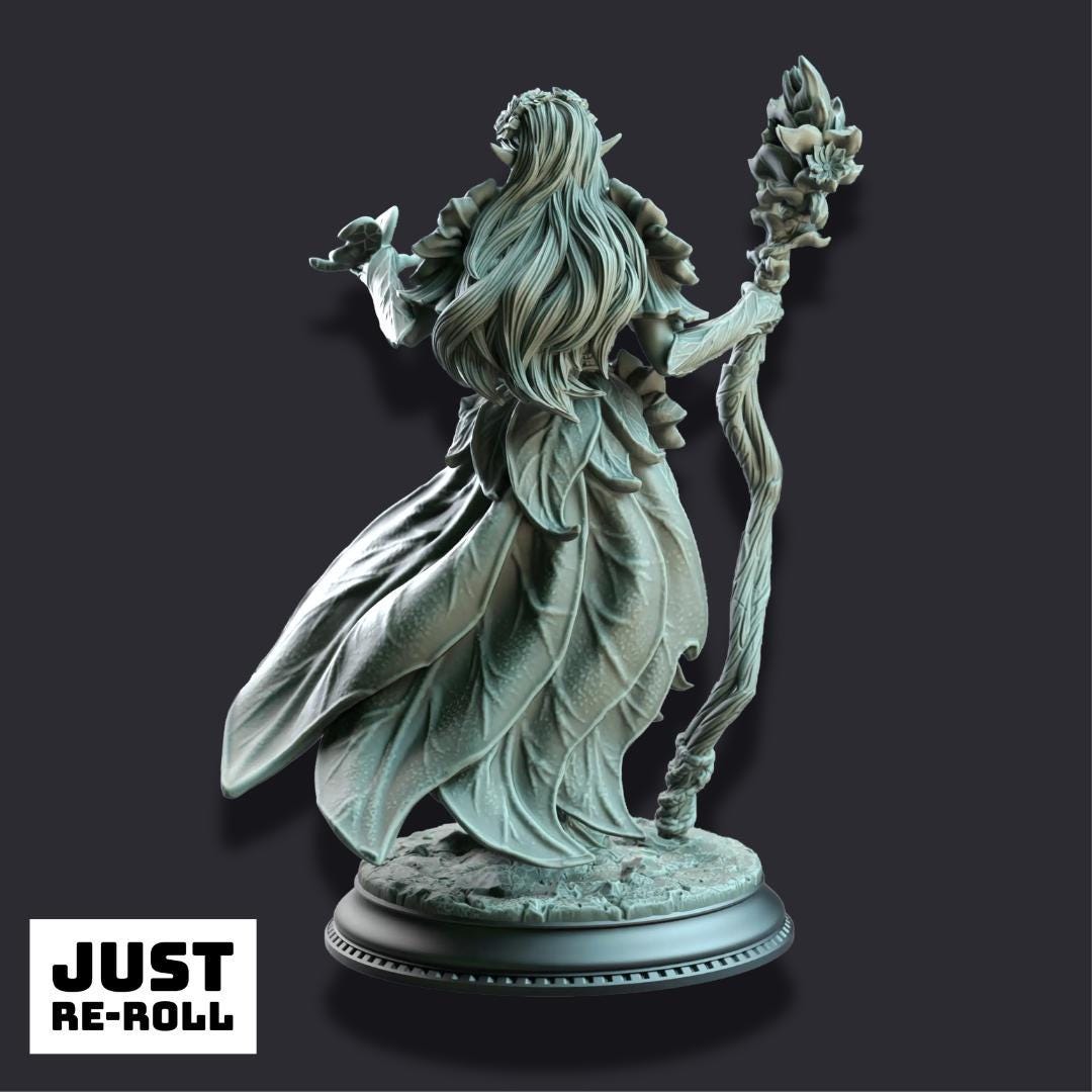 Synoria the Noble Hearted – Feywalker Caster - 3D Printed Druid Character Miniature