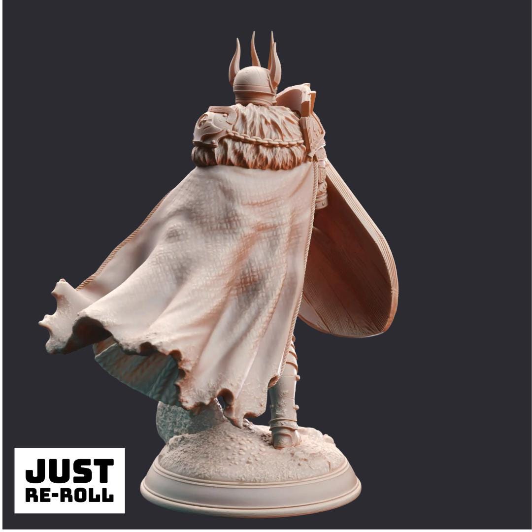 Caedes Erdydion’s Chosen Paladin - 3D Printed Paladin Character Miniature
