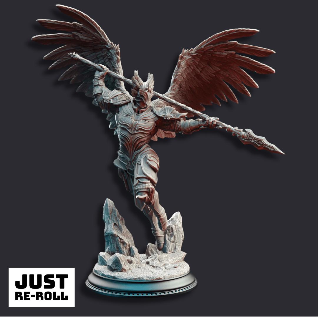 Angels of Syelden Selvaneri Warriors - 3D Printed Paladin Character Miniatures