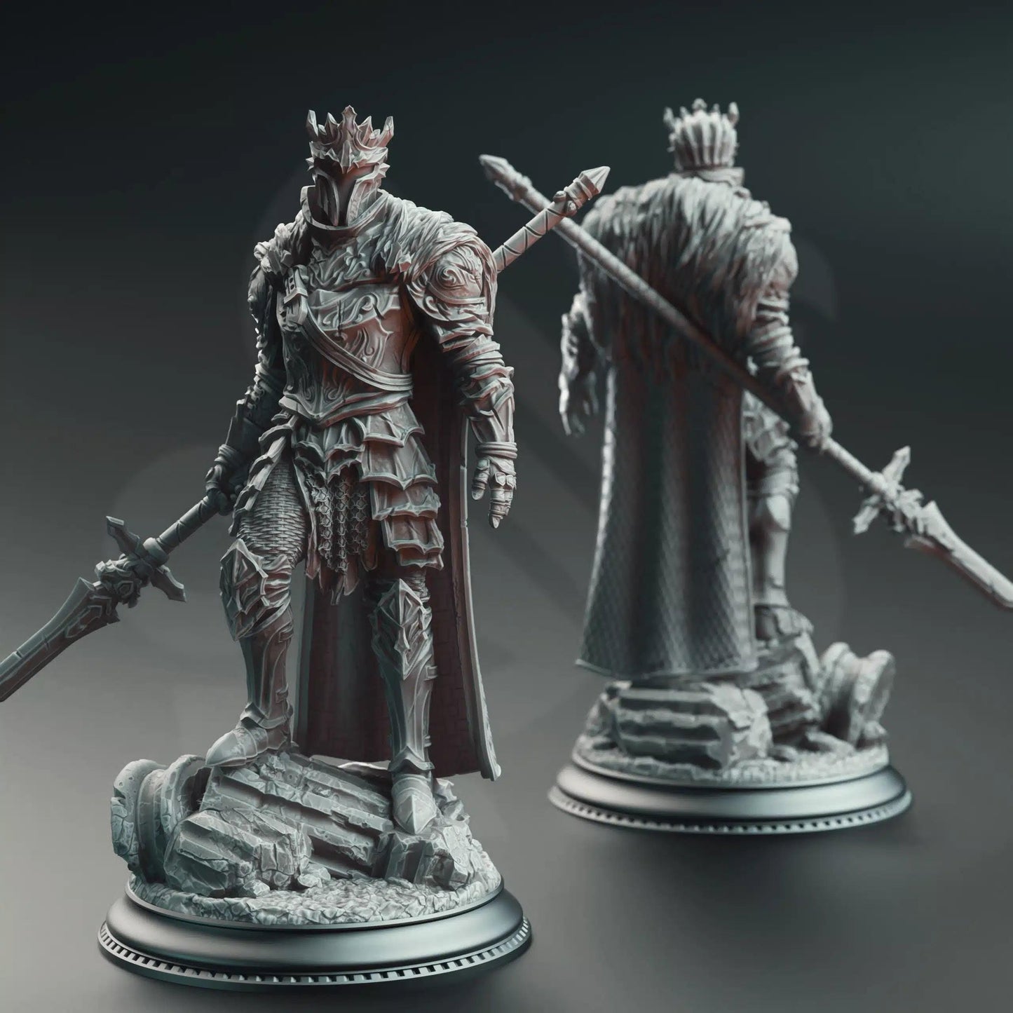 Orsinius the Faithless Knight of Pride - 3D Printed Paladin Character Miniature