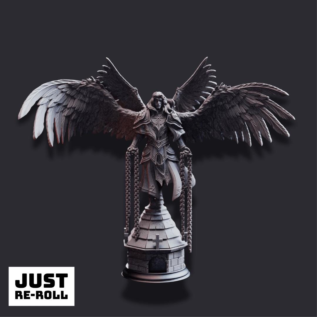 Varathos – Warden of Syelden - 3D Printed Sorcerer Character Miniature