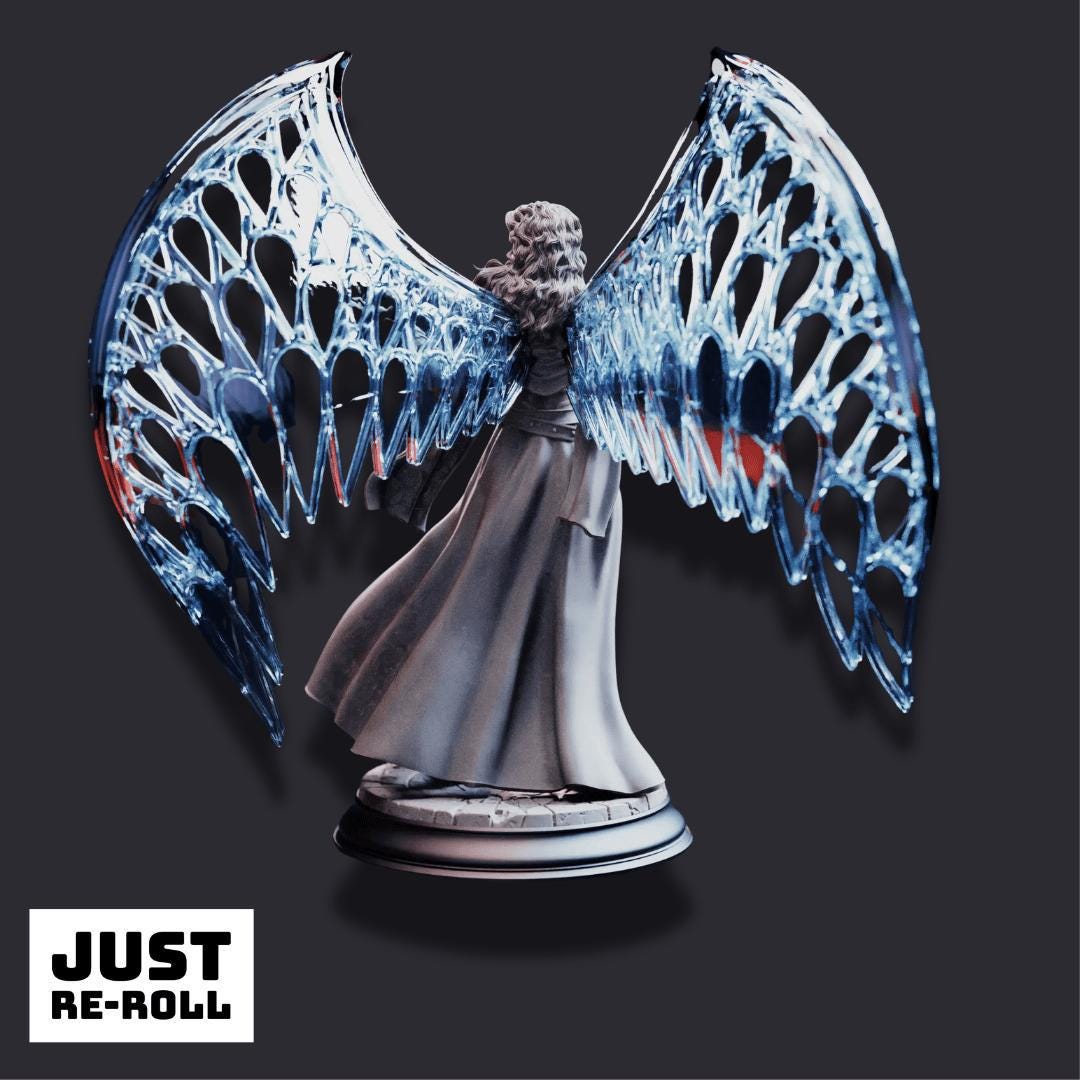 Vitria – Prismatic Angel - 3D Printed Sorcerer Character Miniature
