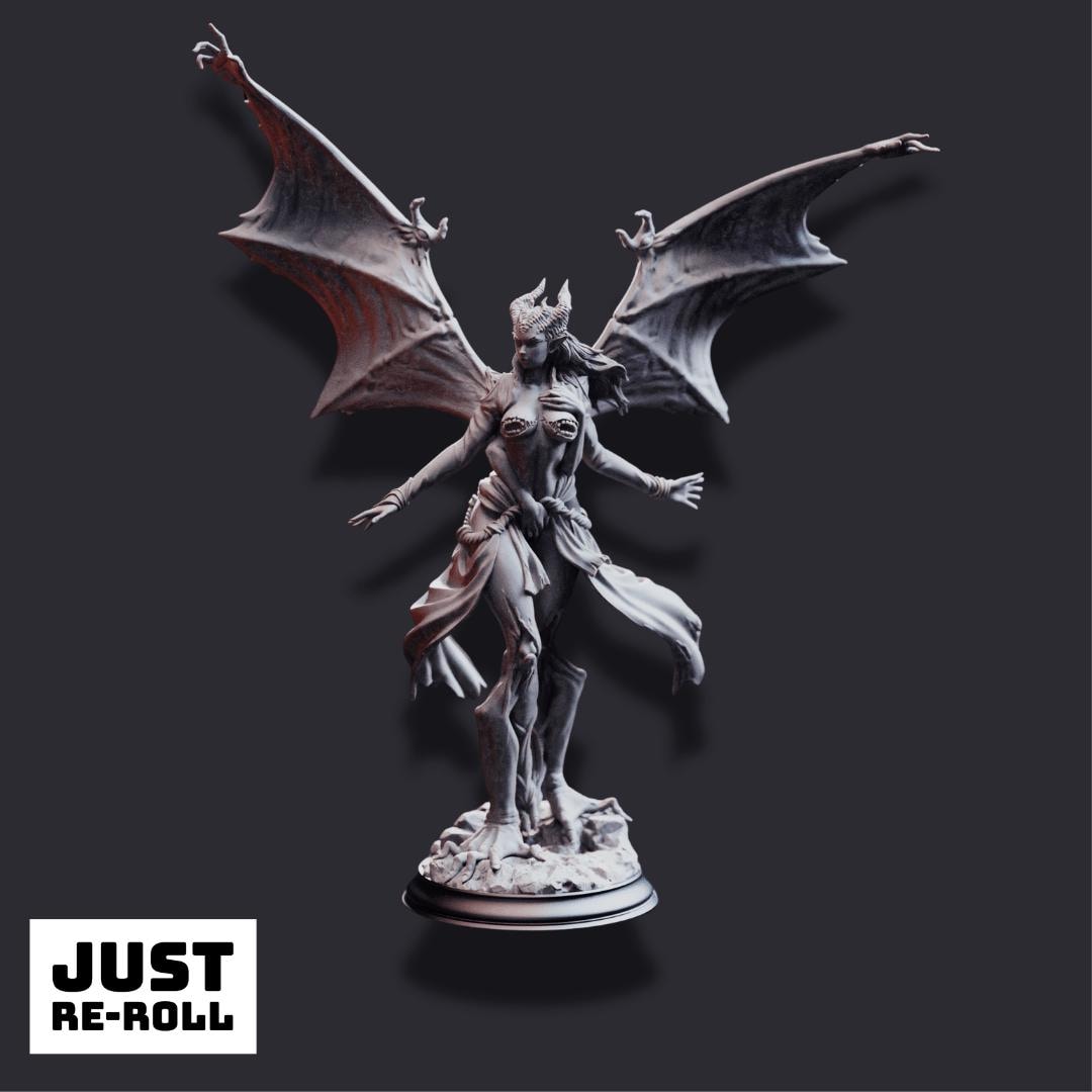 Luxuria of the Second – Devil of Lust & Hatred - 3D Printed Monster Character Miniature