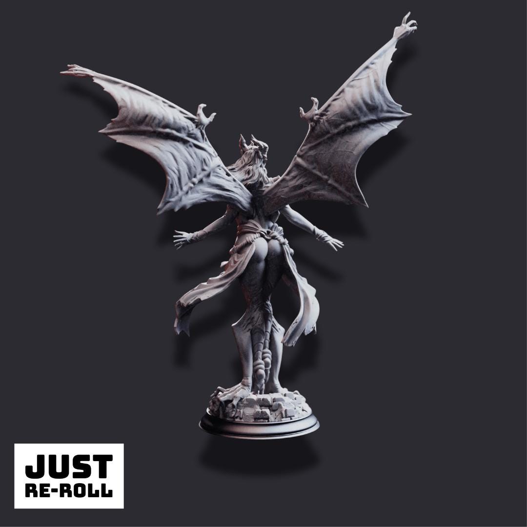 Luxuria of the Second – Devil of Lust & Hatred - 3D Printed Monster Character Miniature