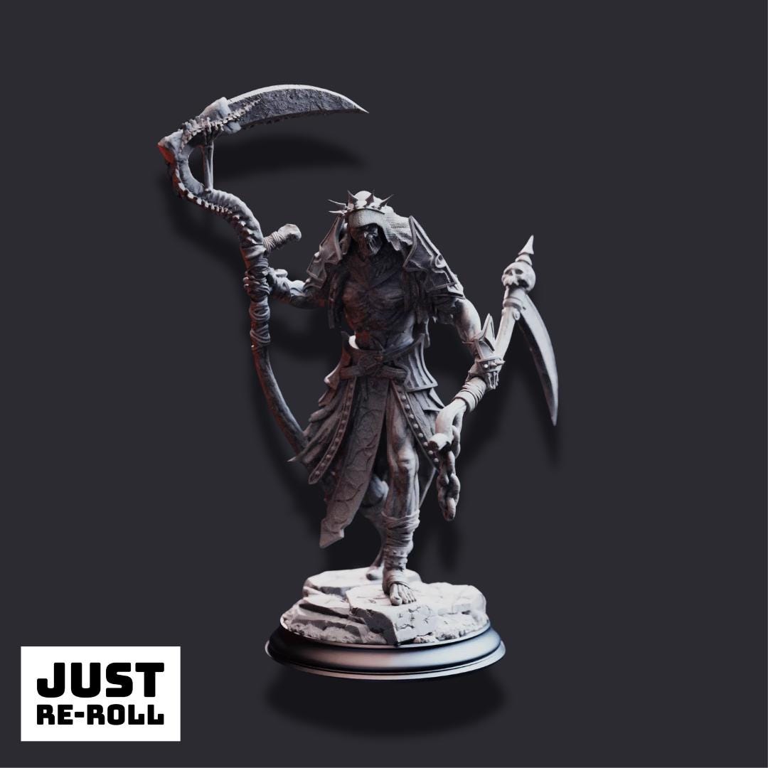 Norminos – The Flesh Reaper - 3D Printed Monster Character Miniature