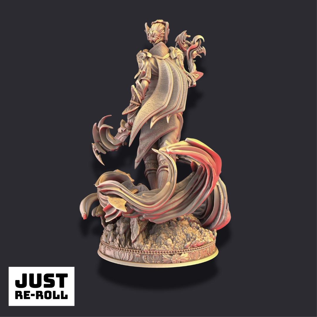Rylena – Spellsword - 3D Printed Fighter Character Miniature