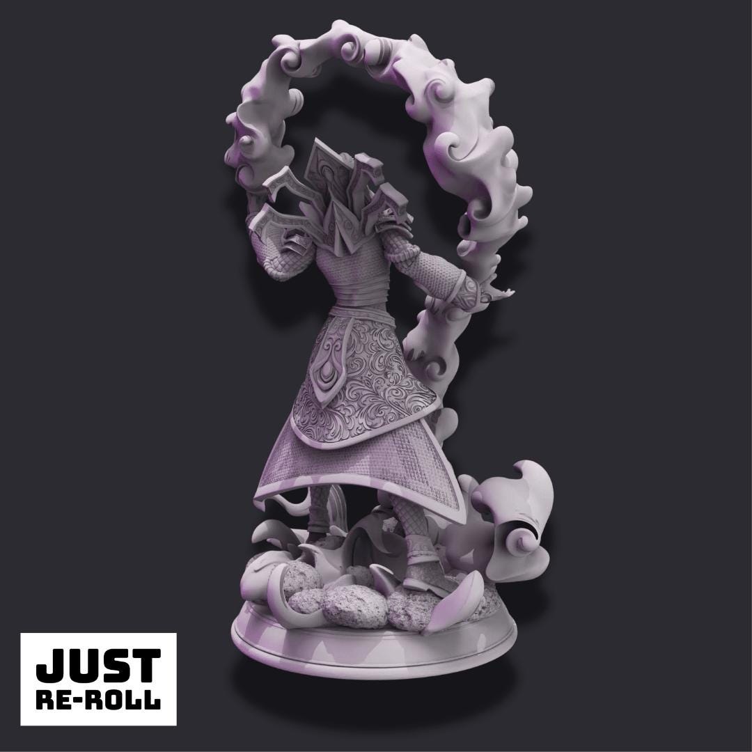 Irivyl – The Blind Seeress - 3D Printed Sorcerer Character Miniature