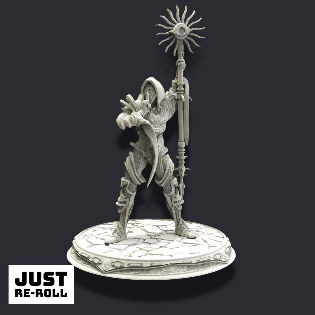 Seroca – Bearer of Secrets - 3D Printed Sorcerer Character Miniature