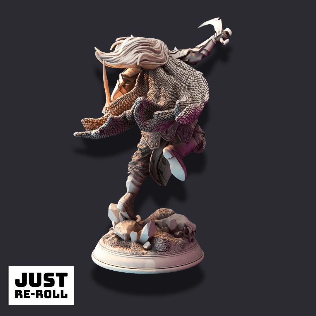 Xandir Nvata – Ranger of Swamps - 3D Printed Fighter Character Miniature