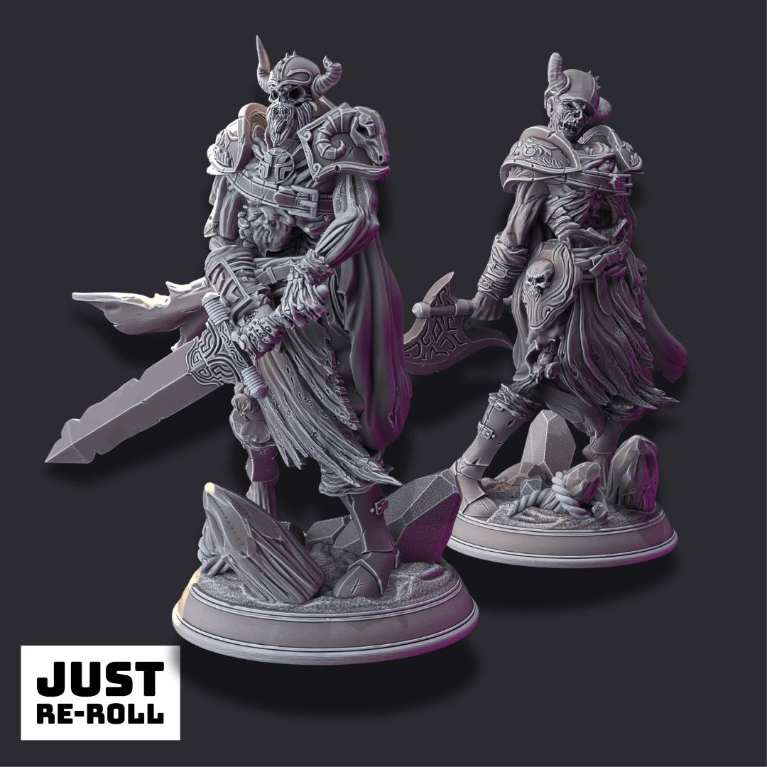Arisen Warriors – Skeletal Guardians - 3D Printed Monster Character Miniature