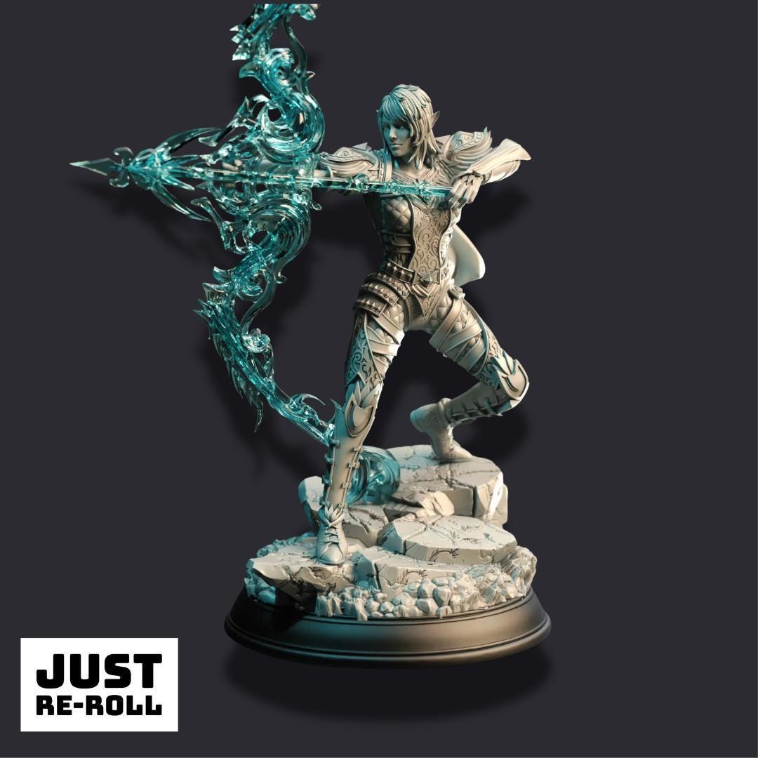 Eldiara – Brinilmin’s Archer - 3D Printed Ranger Character Miniature