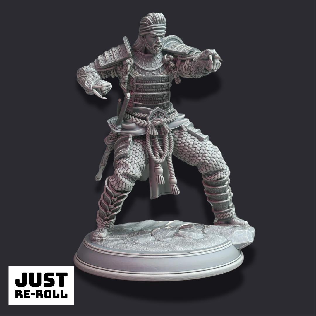 Kazuhira Orochi – Peaceful Serpent - 3D Printed Fighter Character Miniature