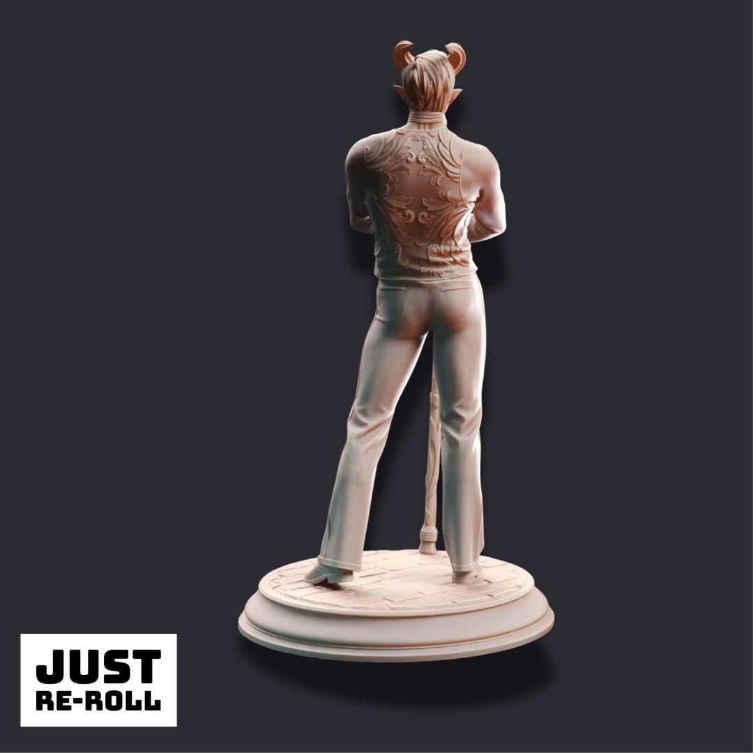 Xarvir Barikdral – The Fortunate - 3D Printed Rogue Character Miniature