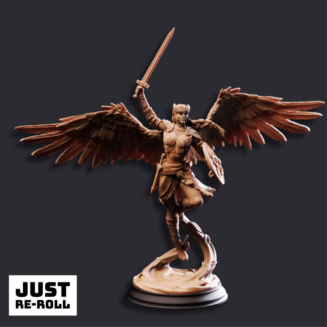 Daughters of Death Valkyrie Shieldmaidens - 3D Printed Fighter Character Miniatures