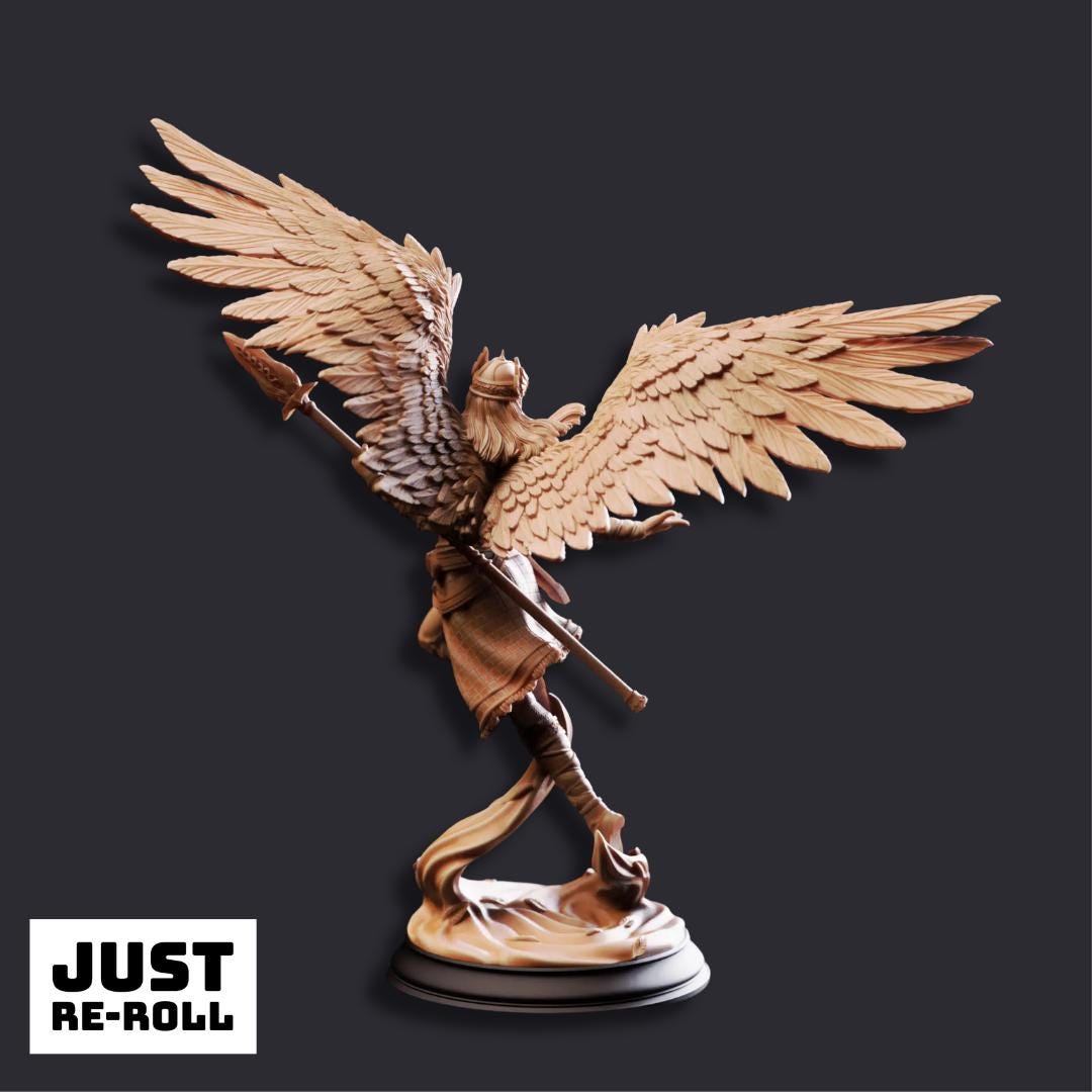 Daughters of Death Valkyrie Shieldmaidens - 3D Printed Fighter Character Miniatures