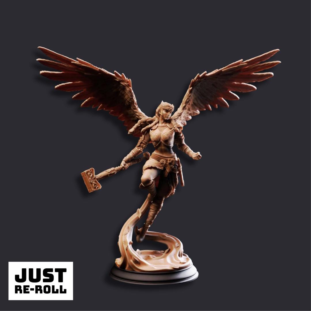 Daughters of Death Valkyrie Shieldmaidens - 3D Printed Fighter Character Miniatures