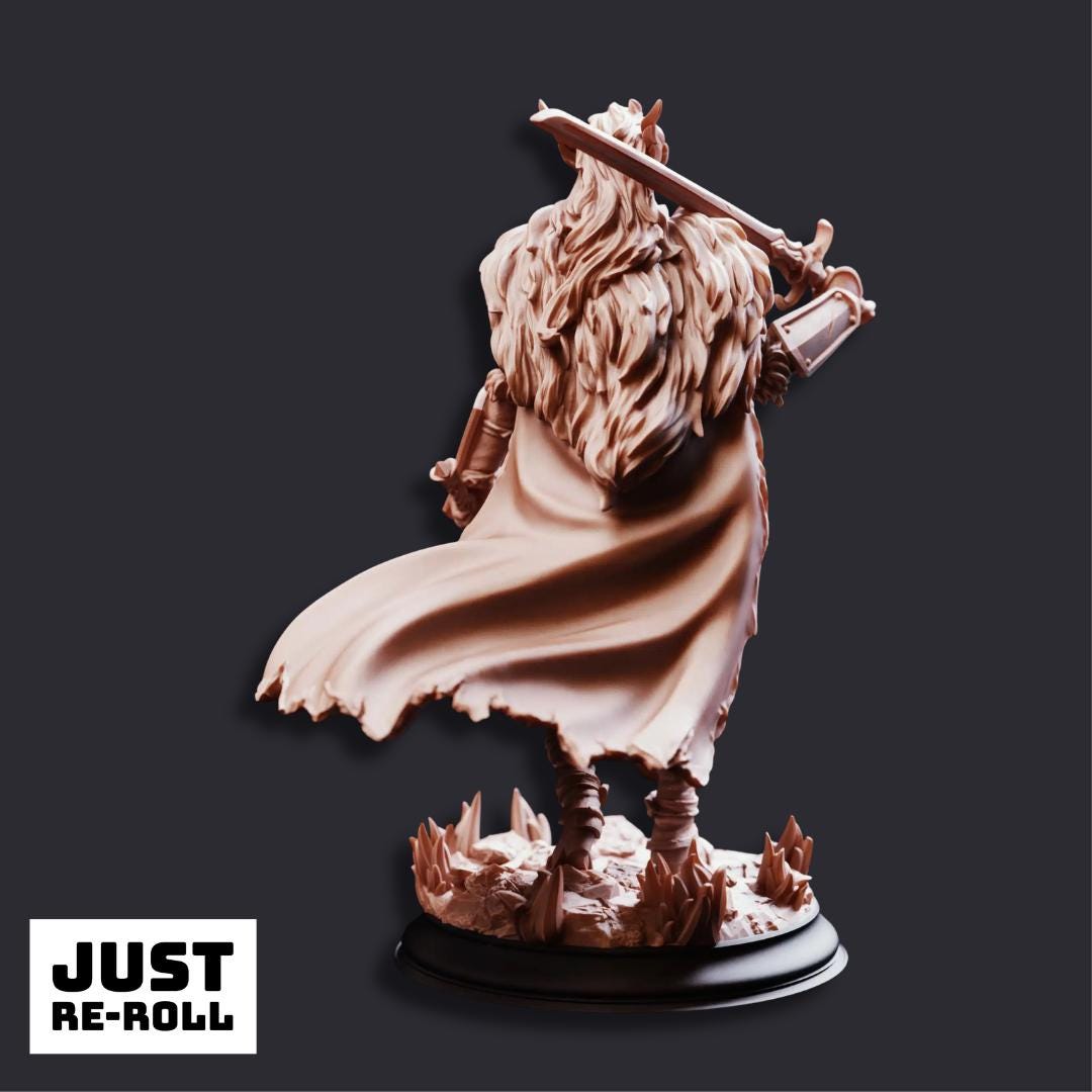 Estelia Renegade Golden Griffin - 3D Printed Fighter Character Miniature